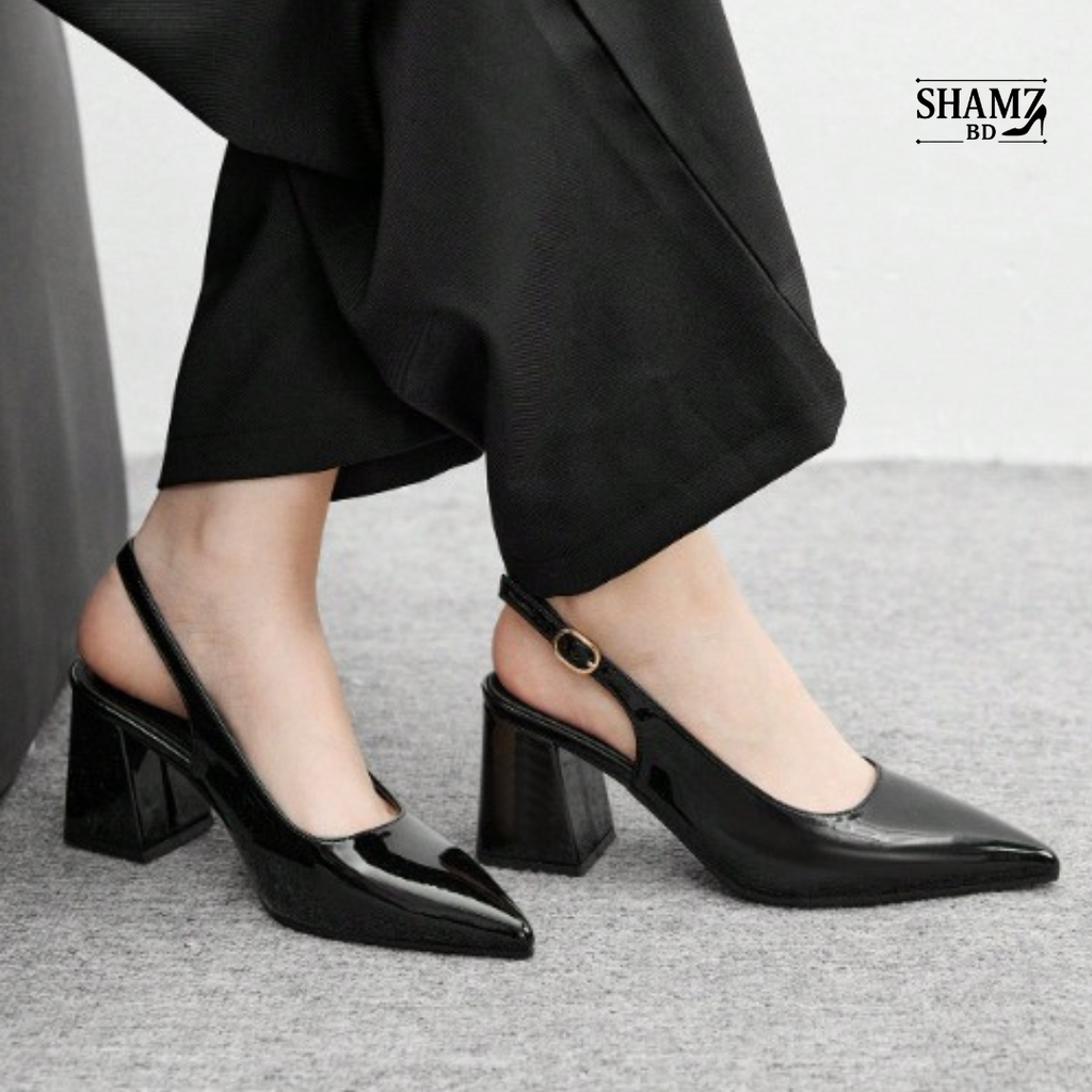SHAMZ “Elite Glow” Block Heel